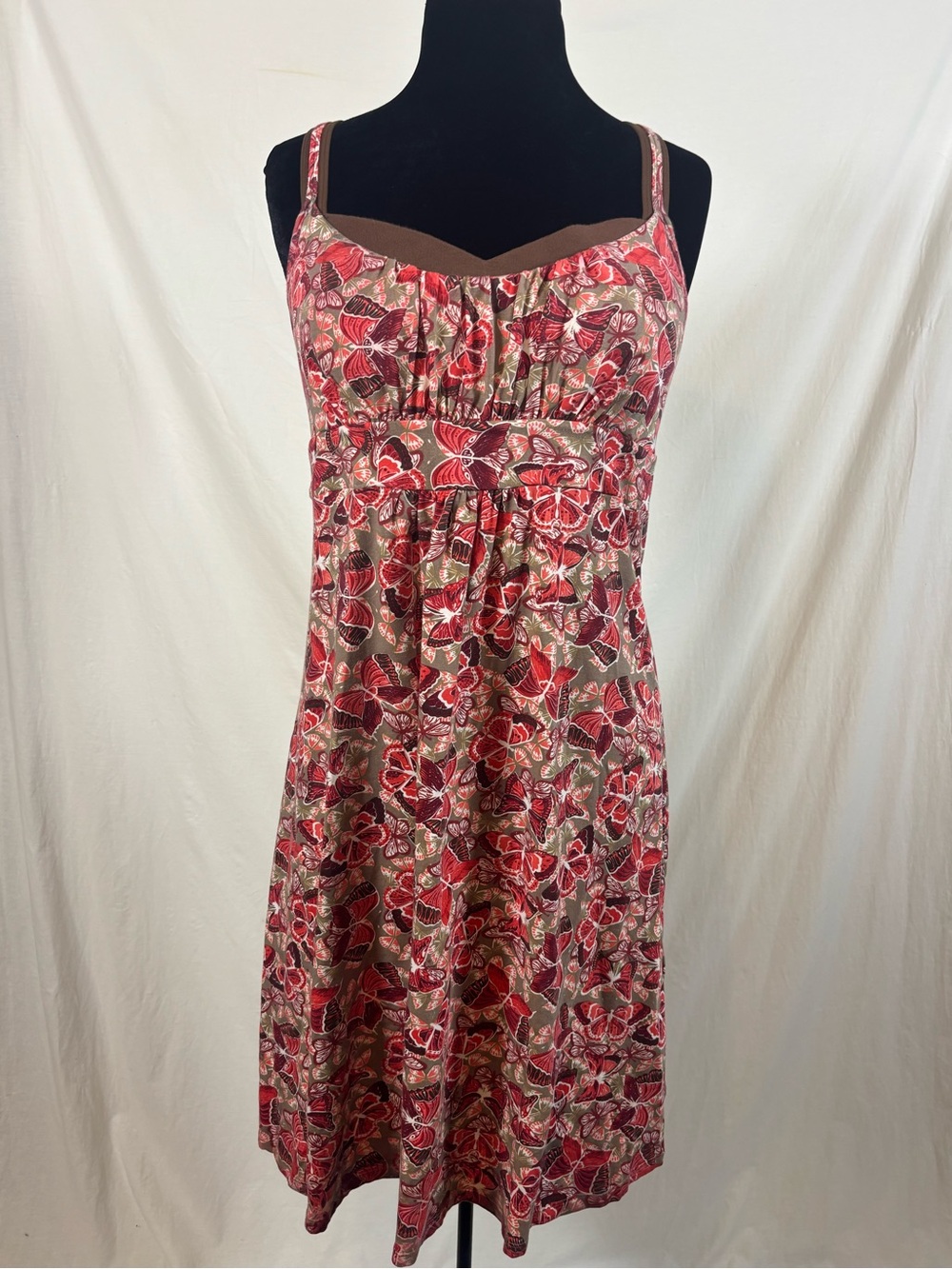 Denver Hayes Butterfly Bustier Dress L Cottagecore Fairycore Y2K Sundress